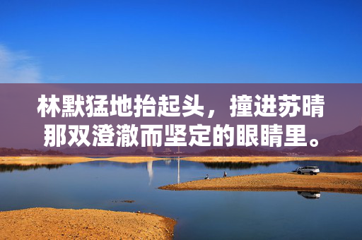 林默猛地抬起头，撞进苏晴那双澄澈而坚定的眼睛里。那眼神里没有怜悯，没有居高临下的审视，只有一种深沉的理解和无声的托举。他紧握着画笔的手指，第一次没有因为愤怒而僵硬，澄澈眼神，无声托举