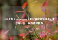 CSGO王哥（wangwangdog）斩获年度更佳选手，十年磨一剑，实力铸就传奇