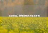 破壁逆战，绝境突破逆袭爆破解说