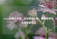 Steam外观大变身，从经典到个性，解锁游戏平台视觉新玩法