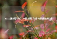 Steam图标消失？一键修复     与原因全解析