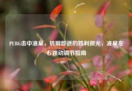 PUBG击中准星，转瞬即逝的胜利微光，准星左右跳动调节指南