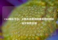 CSGO组队平台，从散兵游勇到铁血军团的团队同步制胜密钥