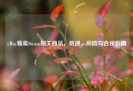 eBay售卖Steam相关商品，机遇、风险与合规指南