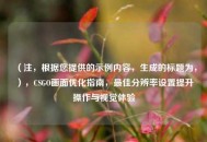 （注，根据您提供的示例内容，生成的标题为，），CSGO画面优化指南，最佳分辨率设置提升操作与视觉体验