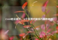 CS:GO枪法提升,10个实用对枪技巧制胜秘籍 CS:GO枪法提升,10个实用对枪技巧制胜秘籍