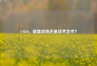 CSGO，键盘战场还是战术艺术？