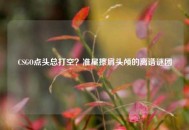 CSGO点头总打空？准星擦肩头颅的离谱谜团