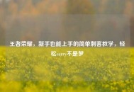 王者荣耀，新手也能上手的简单刺客教学，轻松carry不是梦