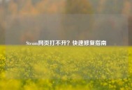 Steam网页打不开？快速修复指南