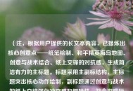 （注，根据用户提供的长文本内容，已提炼出核心创意点——纸笔绘制、和平精英海岛地图、创意与战术结合、纸上交锋的对抗感，生成简洁有力的主标题。标题采用主副标结构，主标题突出核心动作绘制，副标题通过创意与战术的纸上交锋强化冲突感和趣味性，符合游戏玩家群体偏好策略与创意的特性。）