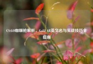CS:GO咖喱枪解析，Galil AR英文名与实战技巧全指南