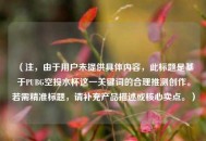 （注，由于用户未提供具体内容，此标题是基于PUBG空投水杯这一关键词的合理推测创作。若需精准标题，请补充产品描述或核心卖点。）
