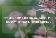 PUBG 6月23日维护公告深度解读，新内容、时长及玩家必知细节全解析（附维护结束时间）