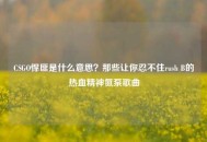CSGO悍匪是什么意思？那些让你忍不住rush B的热血精神氮泵歌曲