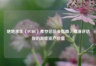绝地求生（PUBG）库存估价全指南，精准评估你的游戏资产价值