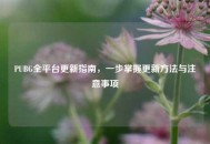 PUBG全平台更新指南，一步掌握更新     与注意事项