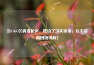 当CSGO的青春枪声，败给了现实账单，玩不起的困境何解？
