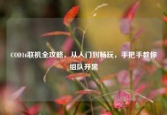 COD16联机全攻略，从入门到畅玩，手把手教你组队开黑