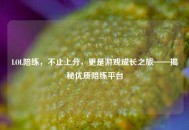 LOL陪练，不止上分，更是游戏成长之旅——揭秘优质陪练平台