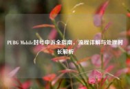 PUBG Mobile封号申诉全指南，流程详解与处理时长解析