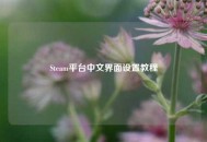 Steam平台中文界面设置教程