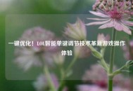 一键优化！LOL智能单键调节技术革新游戏操作体验