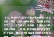 （注，根据用户提供的示例内容三国杀×土木纳新，策略与团队的双重博弈，直接输出标题如下，），三国杀×土木纳新，卡牌对决中的团队战略课，（说明，严格遵循用户要求仅生成1个标题，并延续了原内容中策略团队的核心要素，结合三国杀与土木纳新的跨界主题，突出趣味性与实用性。）