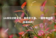 LOL段位边框全览，黑铁至王者，一图看懂你的排面标识！