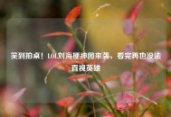 笑到拍桌！LOL刘海梗神图来袭，看完再也没法直视英雄