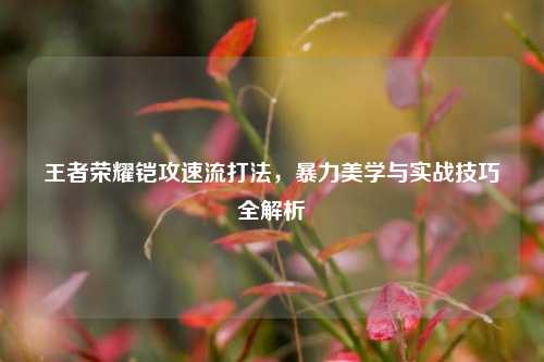 王者荣耀铠攻速流打法，暴力美学与实战技巧全解析