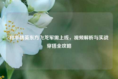 和平精英东方飞龙军需上线,视频解析与实战穿搭全攻略