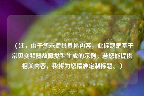 （注，由于您未提供具体内容，此标题是基于常见变频器故障类型生成的示例。若您能提供相关内容，我将为您精准定制标题。）