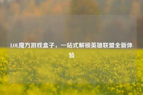LOL魔方游戏盒子,一站式解锁英雄联盟全新体验