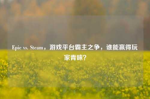 Epic vs. Steam,游戏平台霸主之争,谁能赢得玩家青睐?