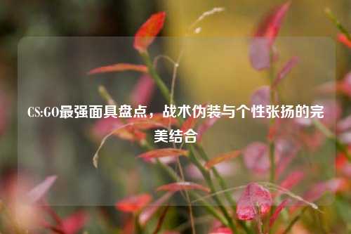 CS:GO最强面具盘点，战术伪装与个性张扬的完美结合