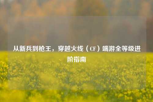 从新兵到枪王,穿越火线(CF)端游全等级进阶指南