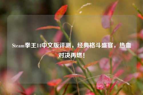 Steam拳王14中文版评测,经典格斗盛宴,热血对决再燃!