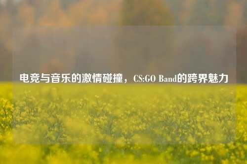 电竞与音乐的***碰撞,CS:GO Band的跨界魅力