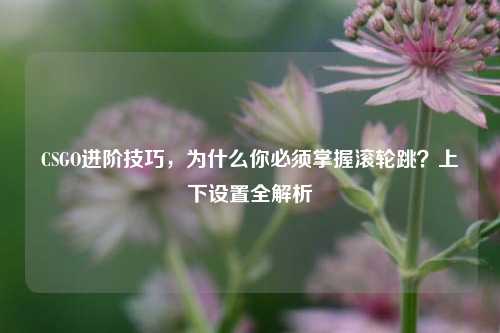 CSGO进阶技巧,为什么你必须掌握滚轮跳?上下设置全解析