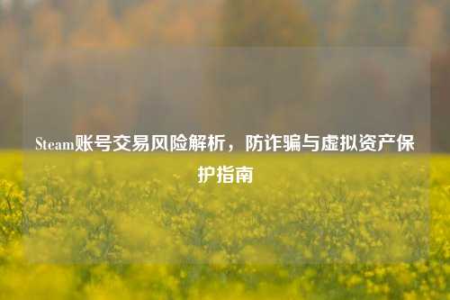 Steam账号交易风险解析,防诈骗与虚拟资产保护指南