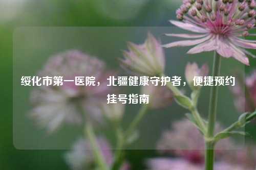 绥化市之一医院,北疆健康守护者,便捷预约挂号指南