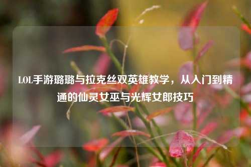 LOL手游璐璐与拉克丝双英雄教学,从入门到精通的仙灵女巫与光辉女郎技巧