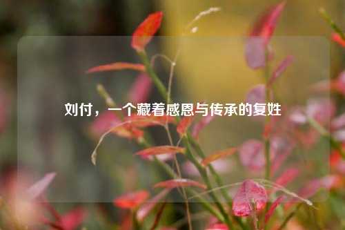 刘付,一个藏着感恩与传承的复姓
