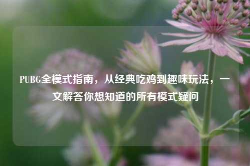 PUBG全模式指南,从经典吃鸡到趣味玩法,一文解答你想知道的所有模式疑问