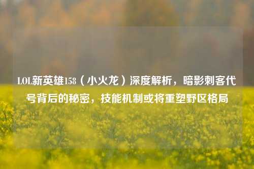 LOL新英雄158(小火龙)深度解析,暗影刺客代号背后的秘密,技能机制或将重塑野区格局