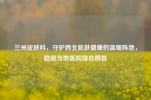 兰州皮肤科,守护西北肌肤健康的温暖阵地,稳居当地医院排名榜首