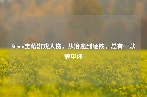 Steam宝藏游戏大赏,从治愈到硬核,总有一款戳中你