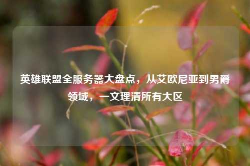 英雄联盟全服务器大盘点,从艾欧尼亚到男爵领域,一文理清所有大区