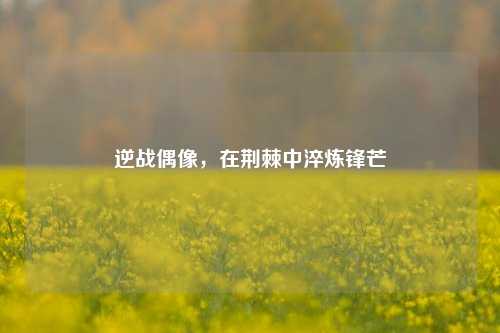 逆战偶像,在荆棘中淬炼锋芒